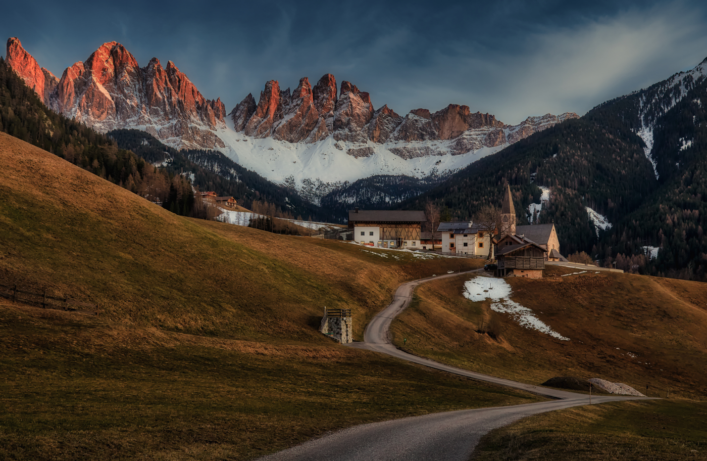 вечер в Альпах