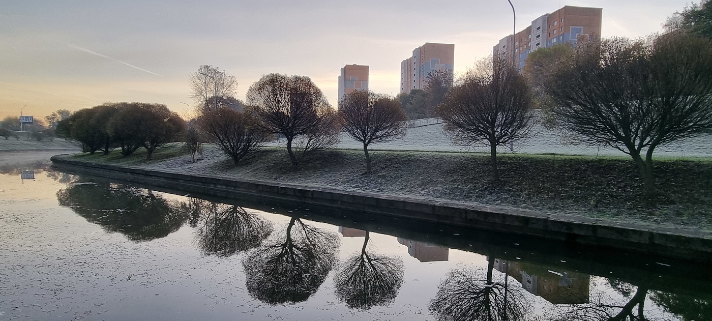 Морозное осеннее утро...