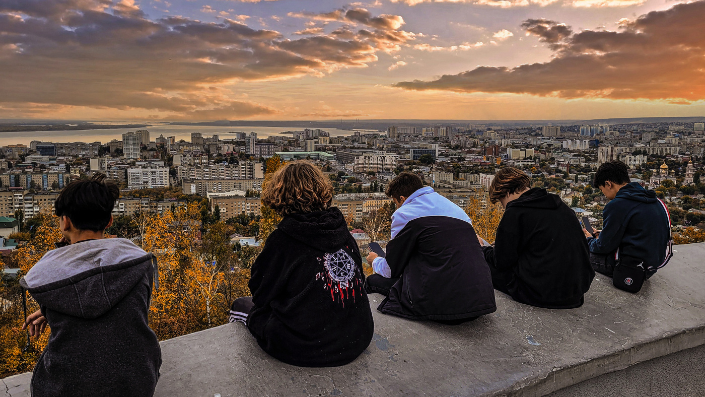 Созерцание города.