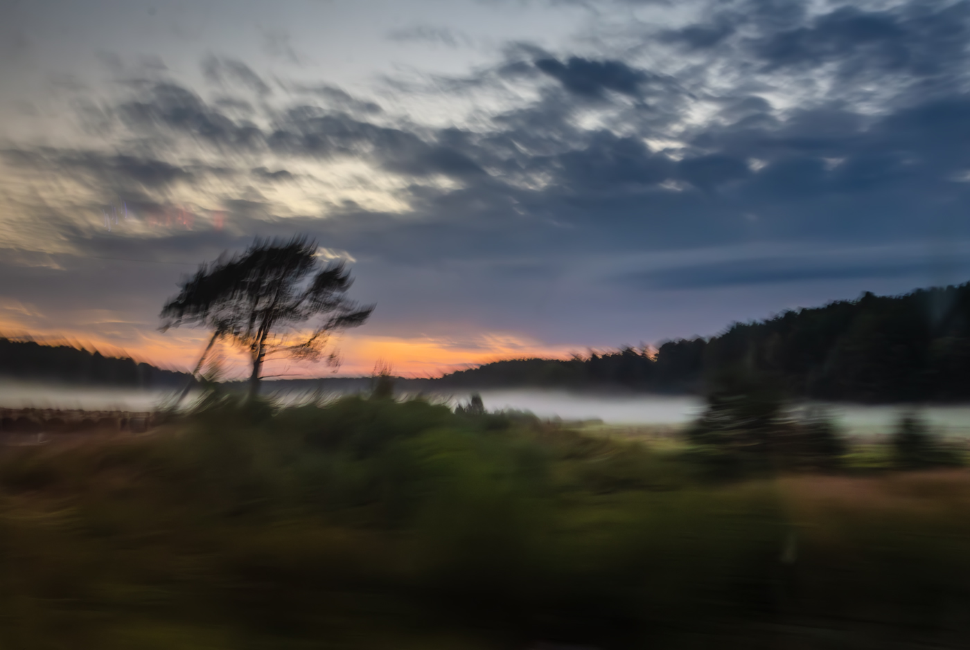 Пейзаж за окном