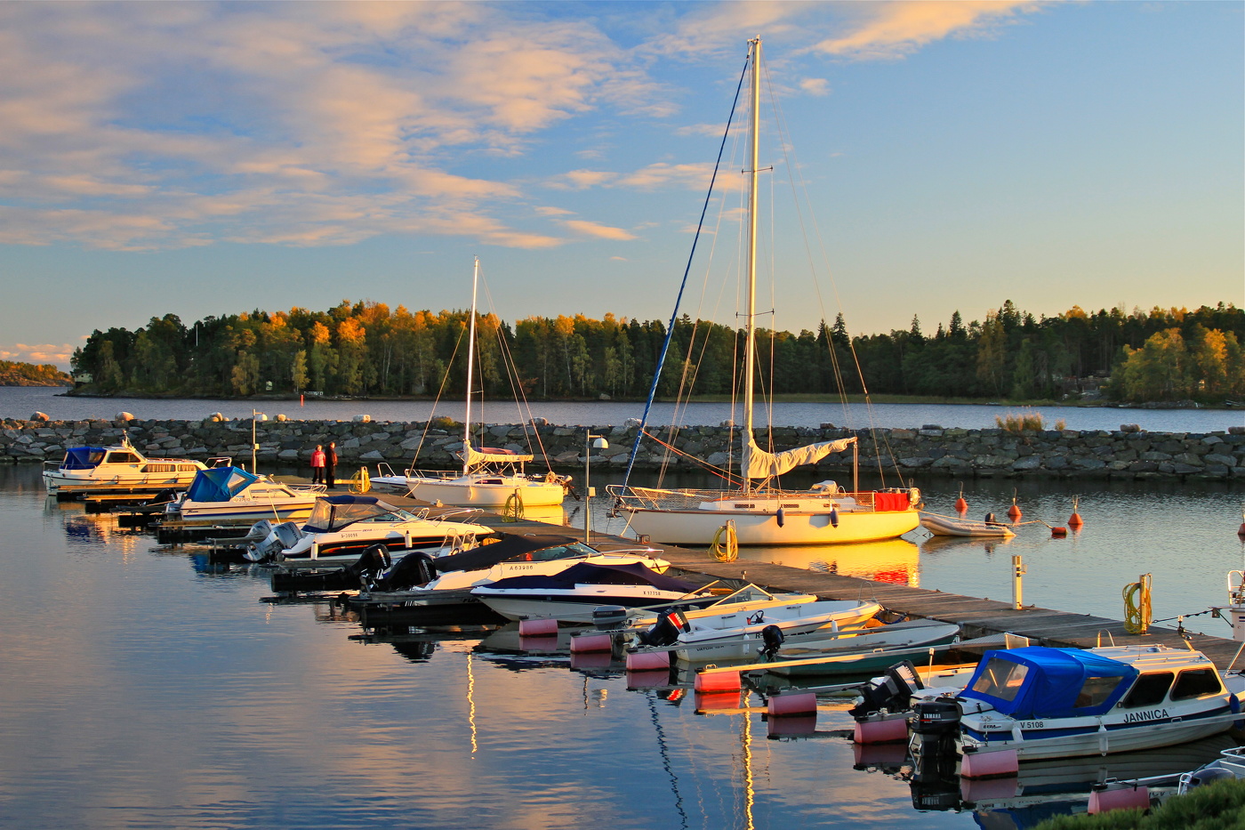 На закате осеннего дня