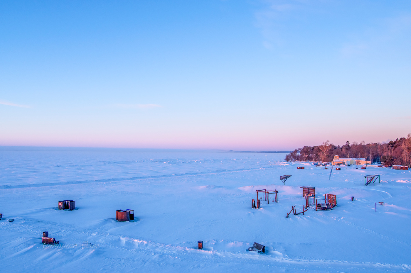 Зима на Финском заливе.