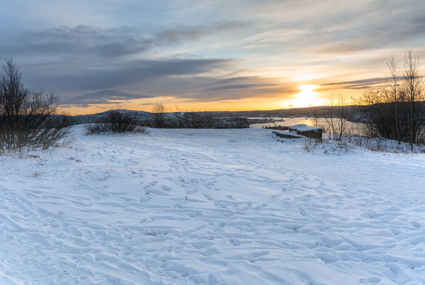 на закате дня