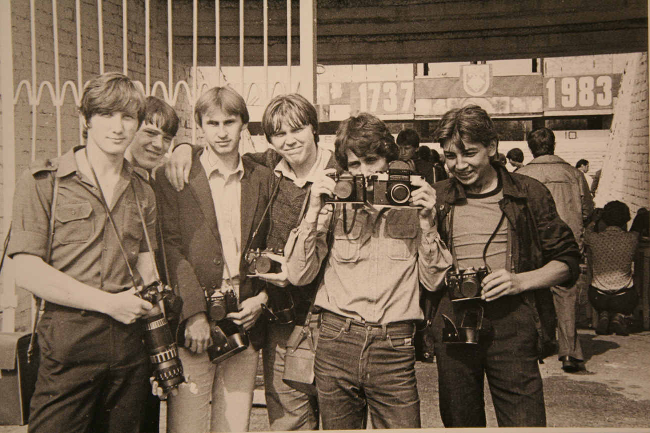 Я с друзьями коллегами в 1983.