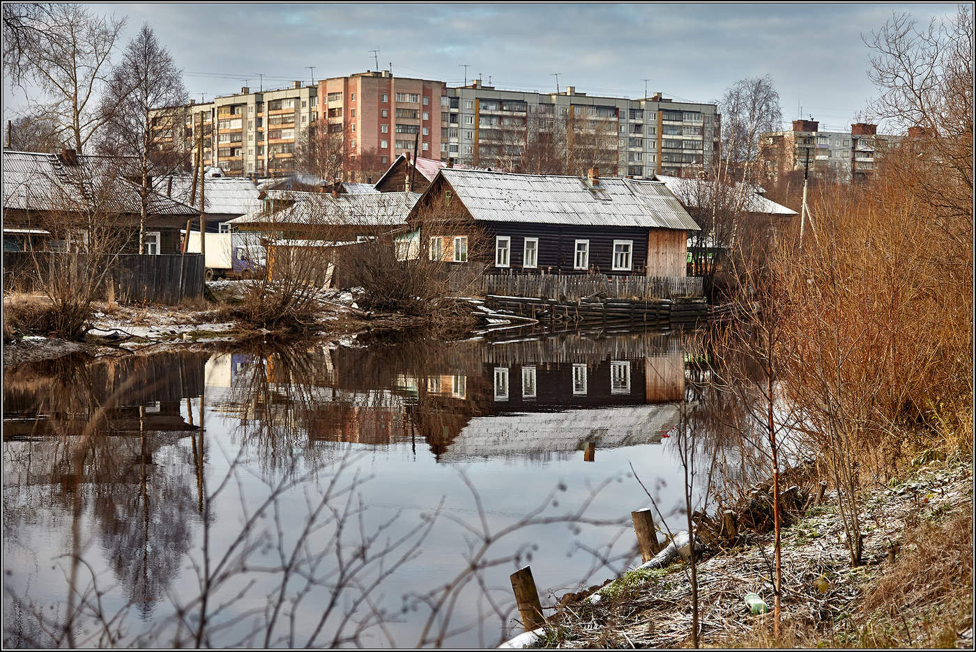 Соломбала в ноябре.