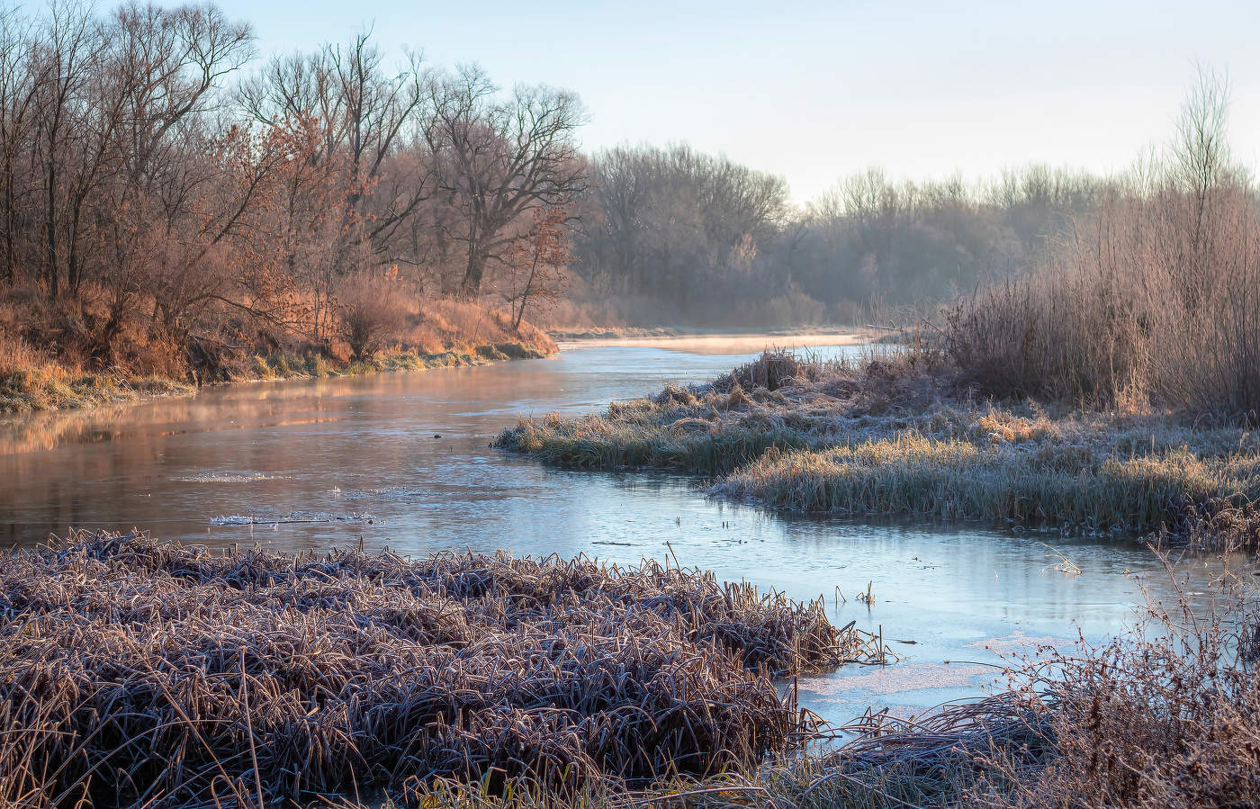 Утро поздней осени.