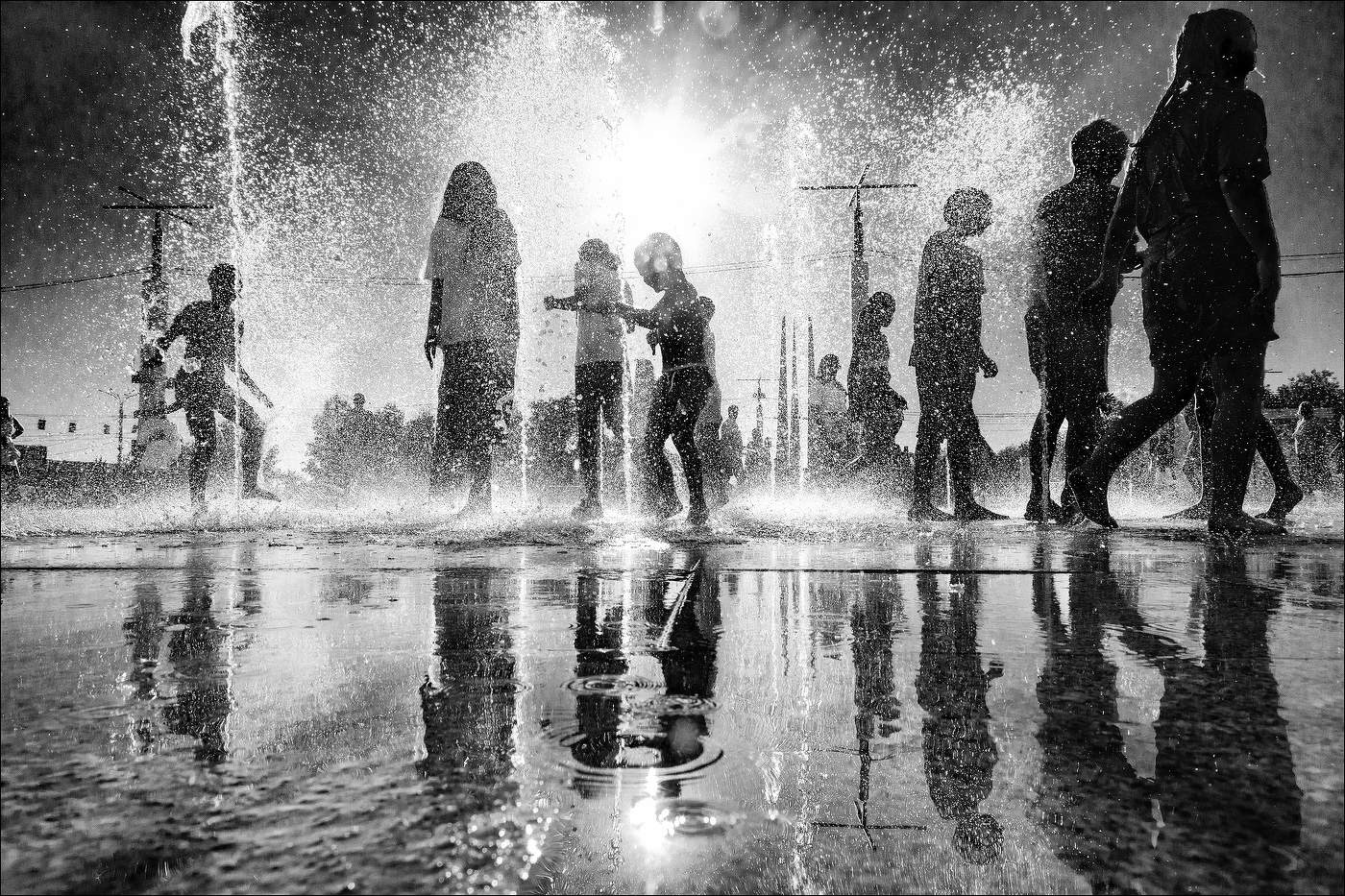 Жаркий вечер.