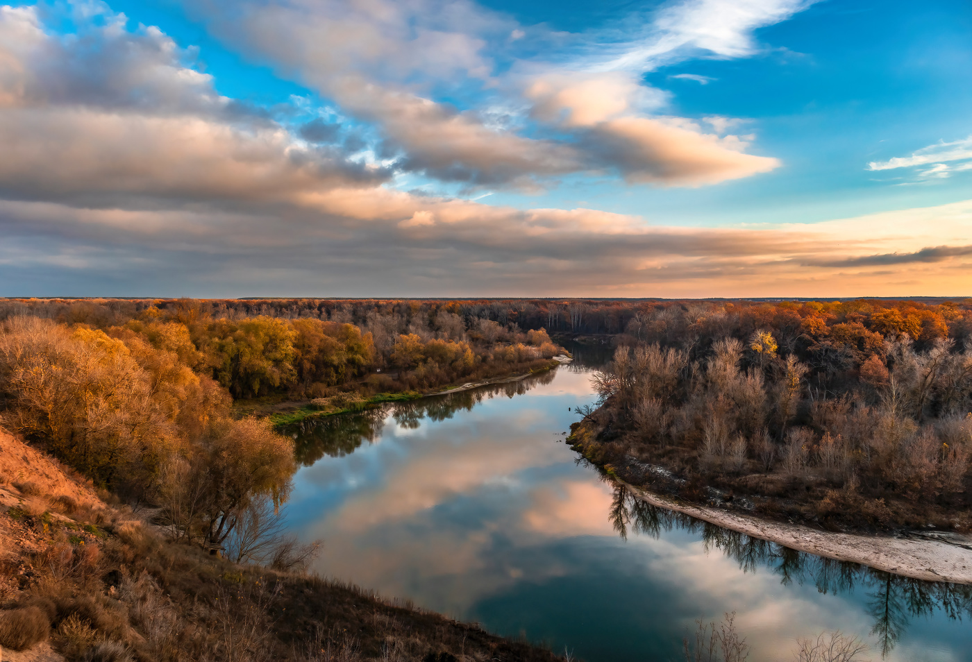 Вечер, осень, отражение.