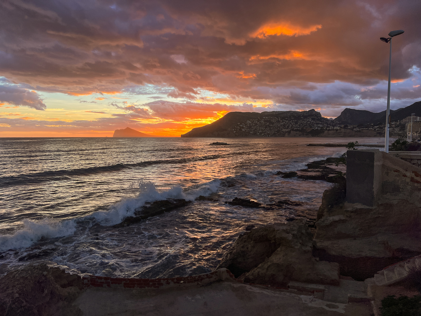 На закате...