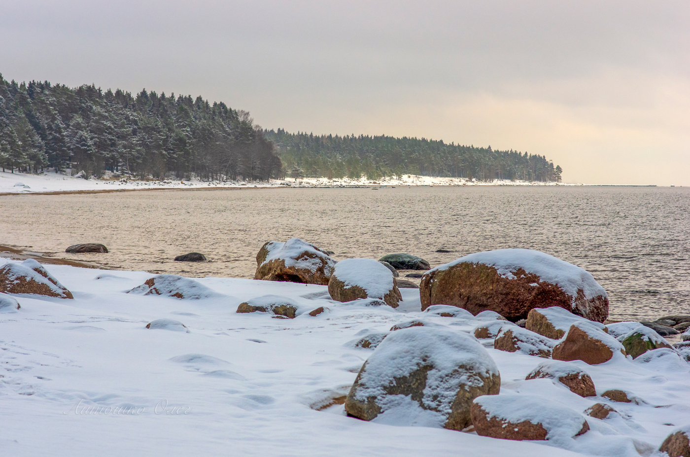 Зима на Финском заливе.