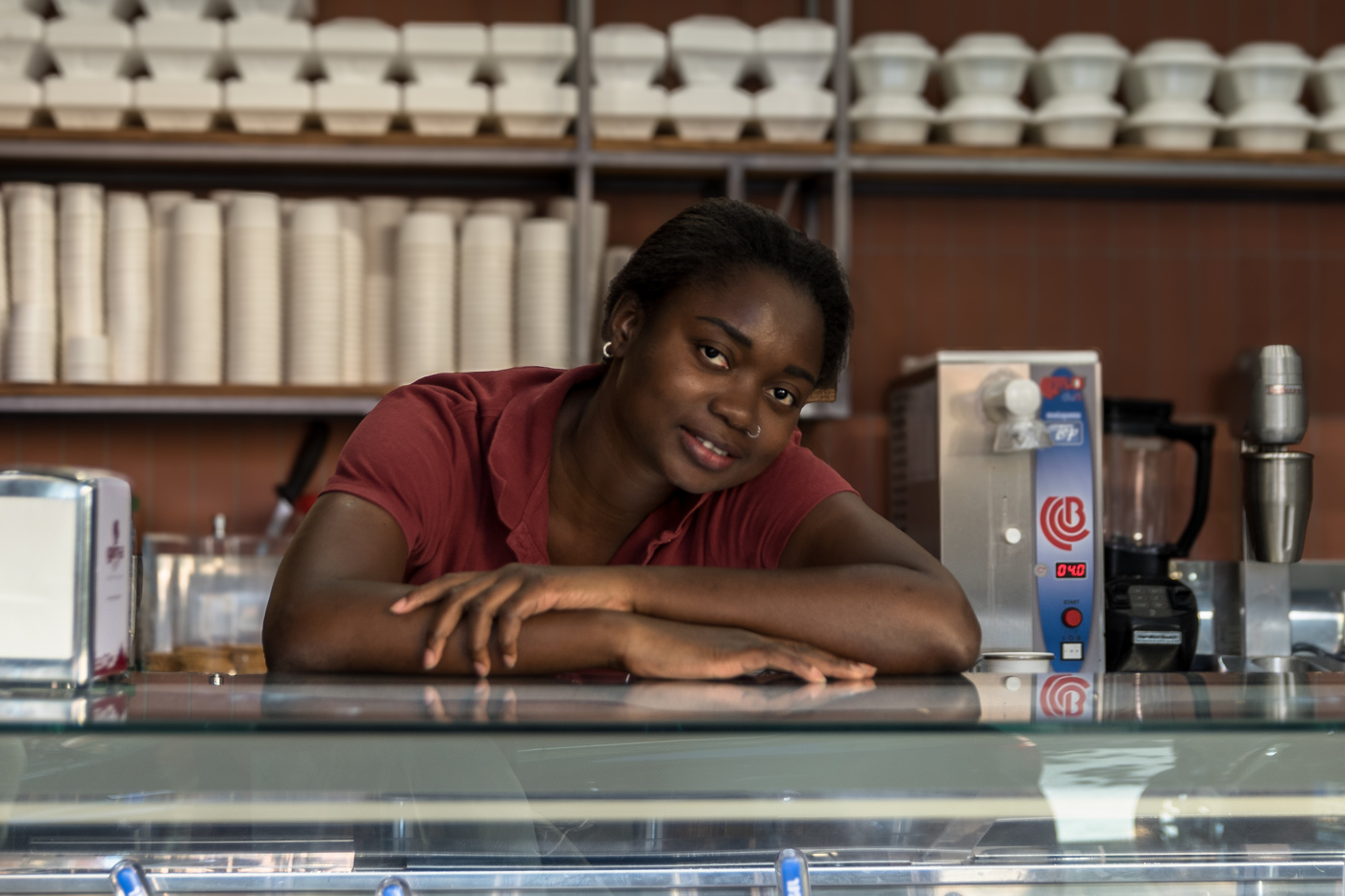 Продавец мороженого