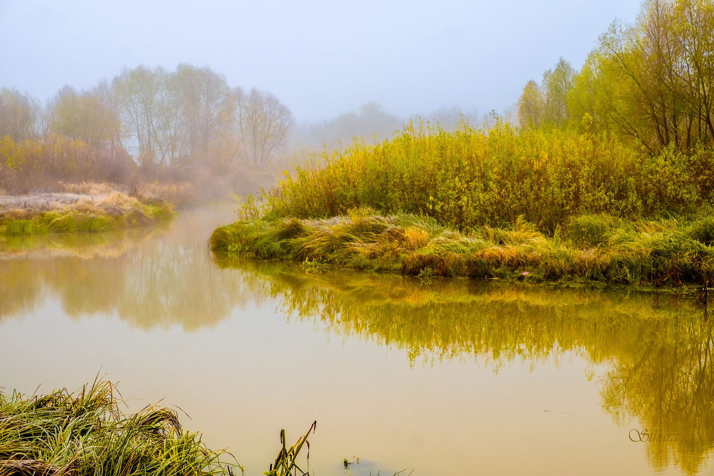 Осень. Речка Шлюзовая.