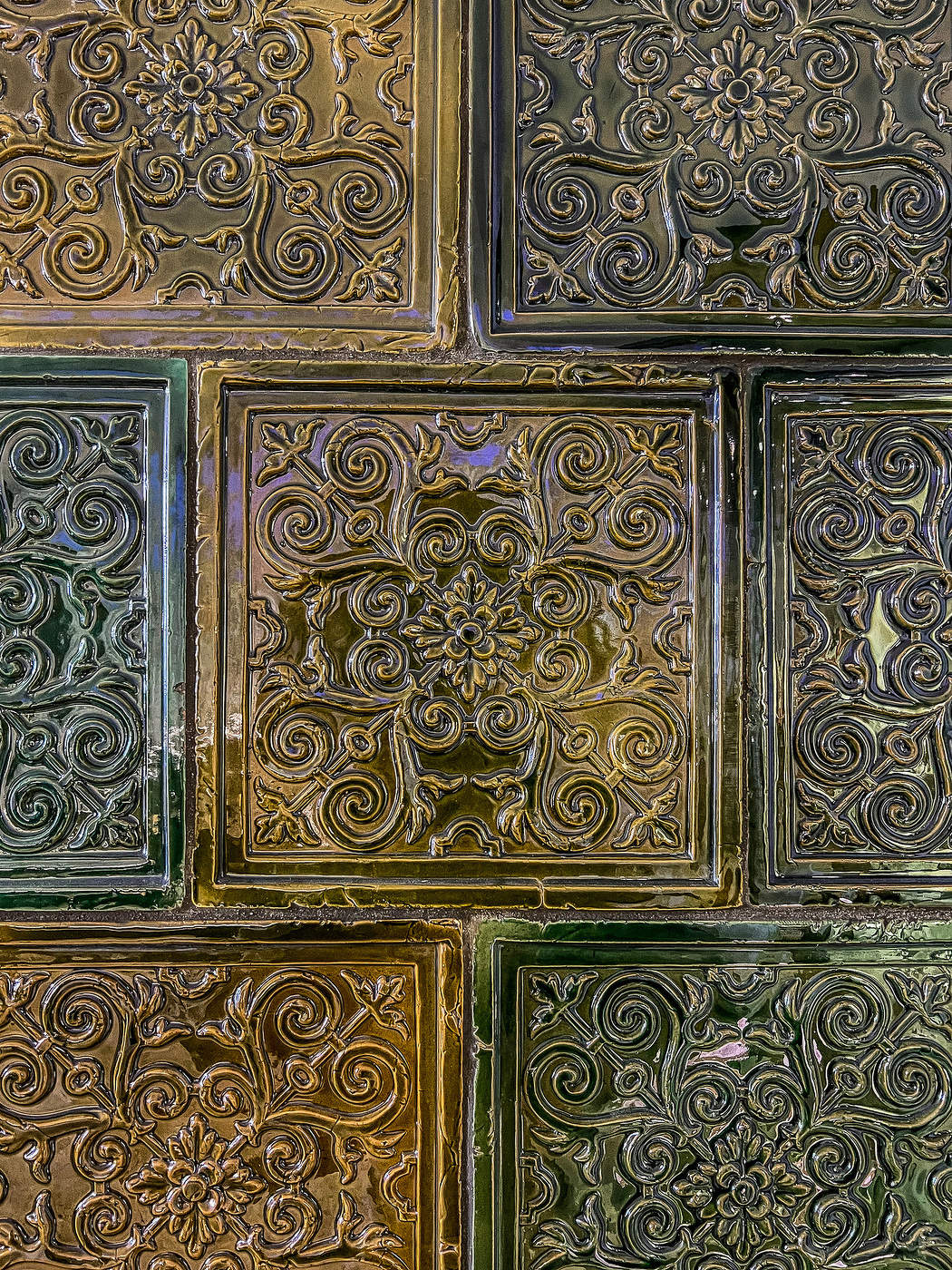 Зелёная плитка в Гродненском Замке