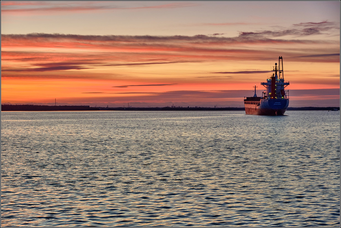 В ноябре на Северной Двине.