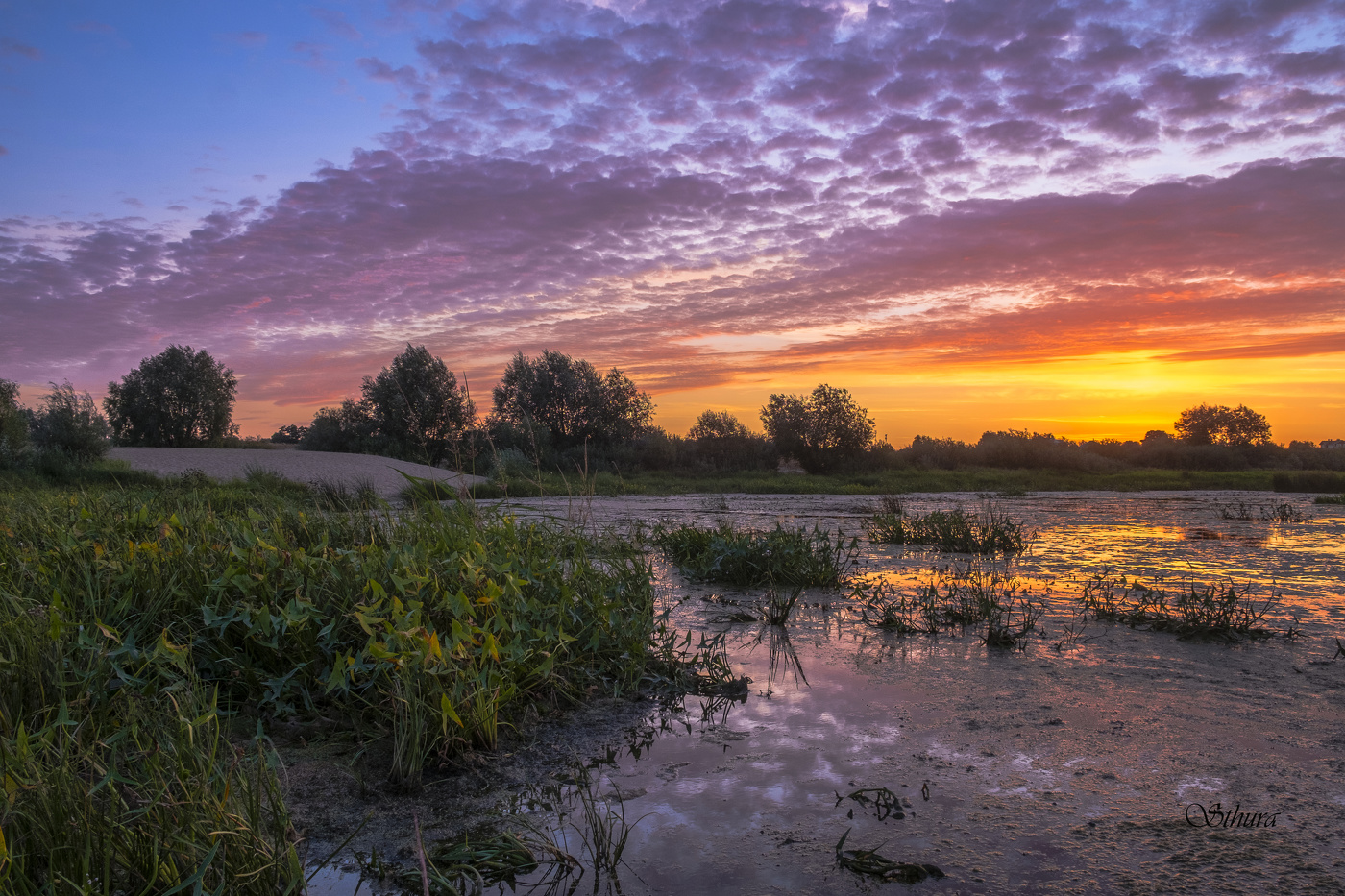 Облака на рассвете.