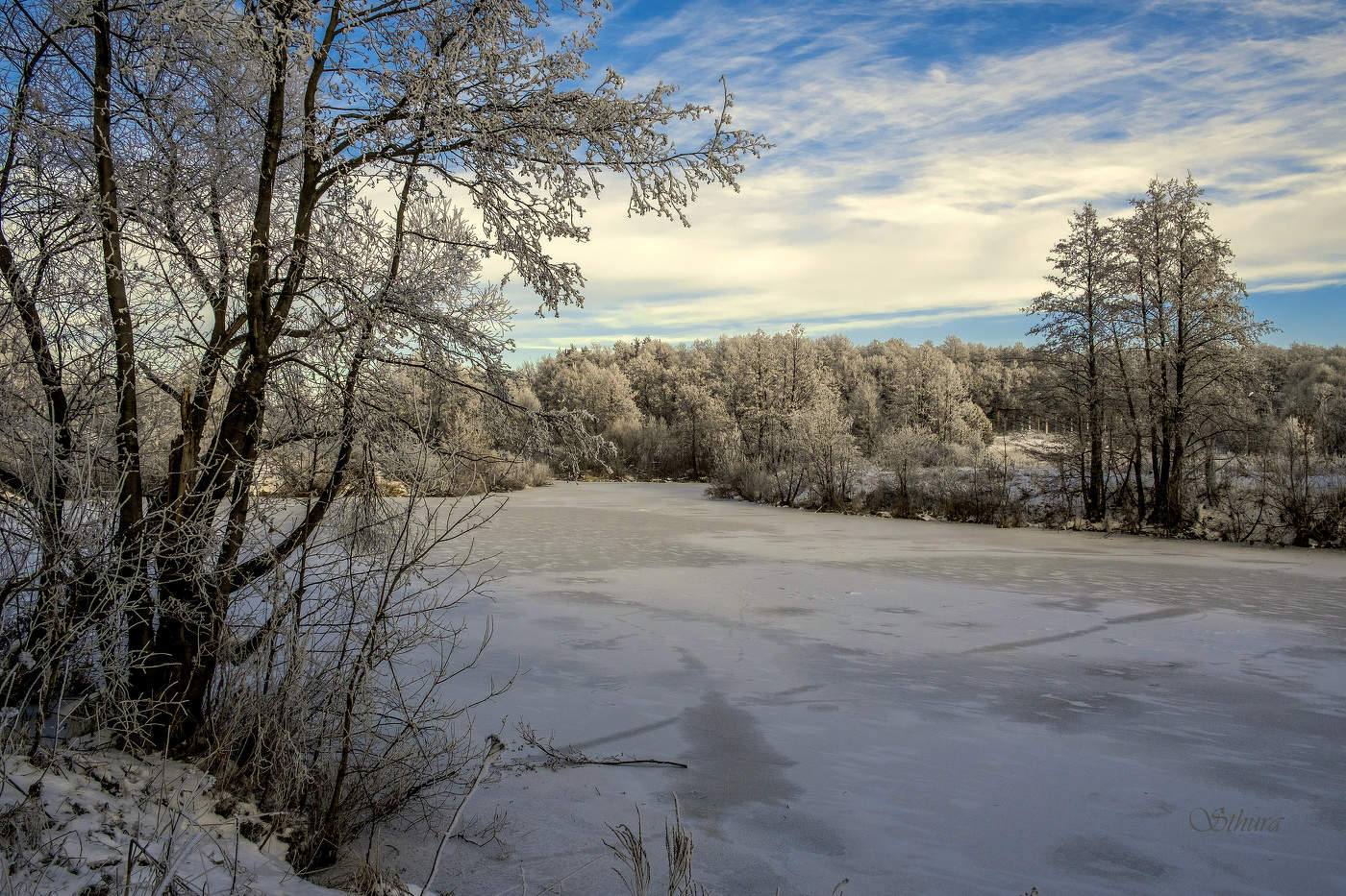 Зима. Озеро Рожок.
