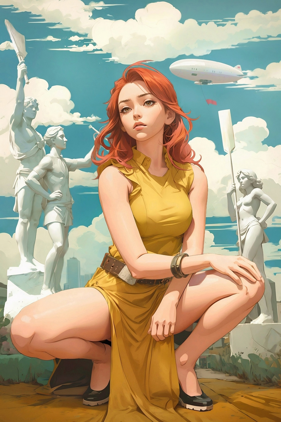 Беспечные прогулки с рыжей моделью и фотоаппаратом Зенит