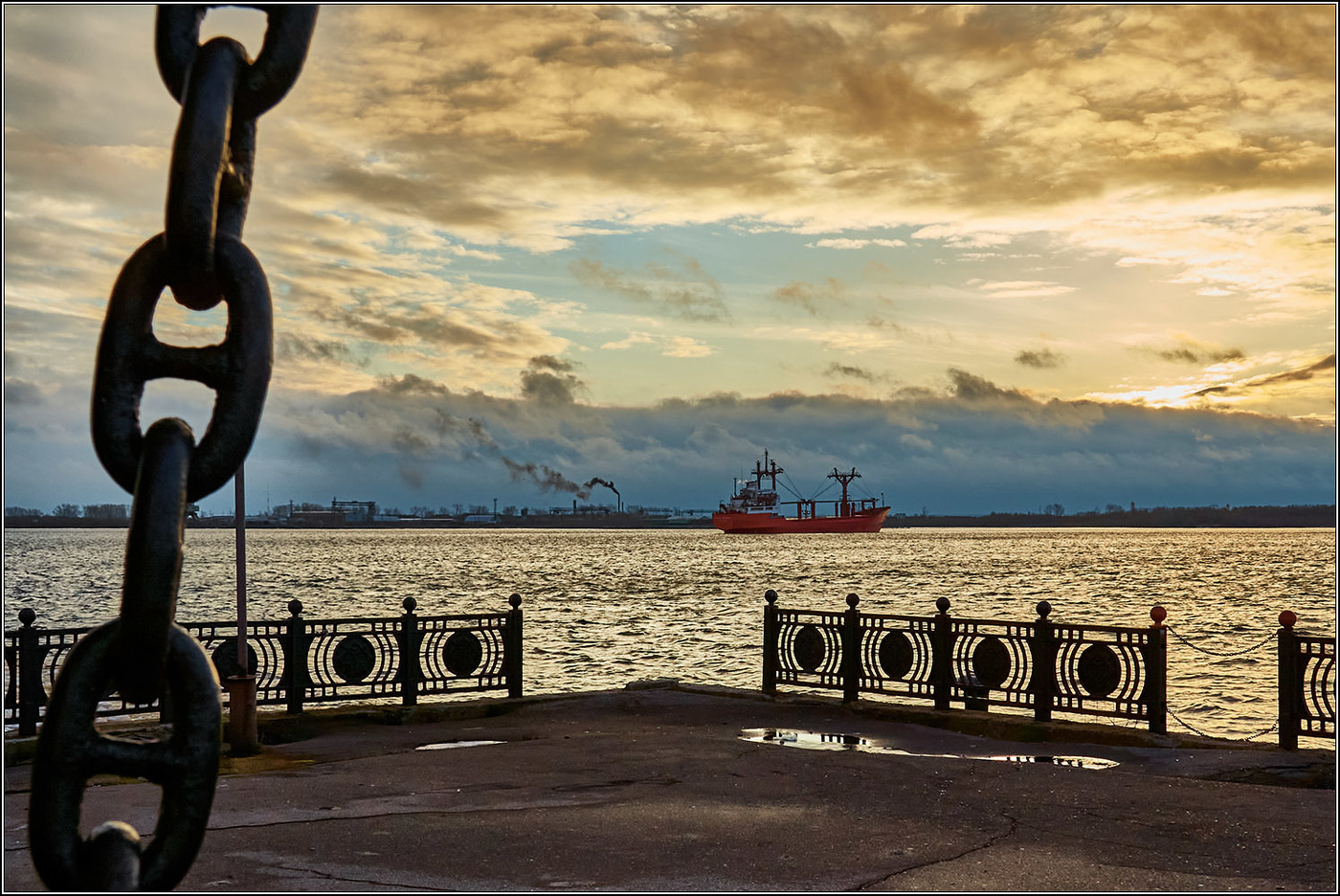 В декабре на Северной Двине.