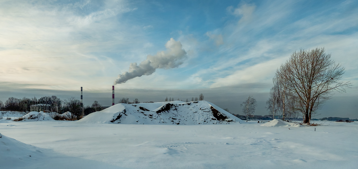 С запахом пара.