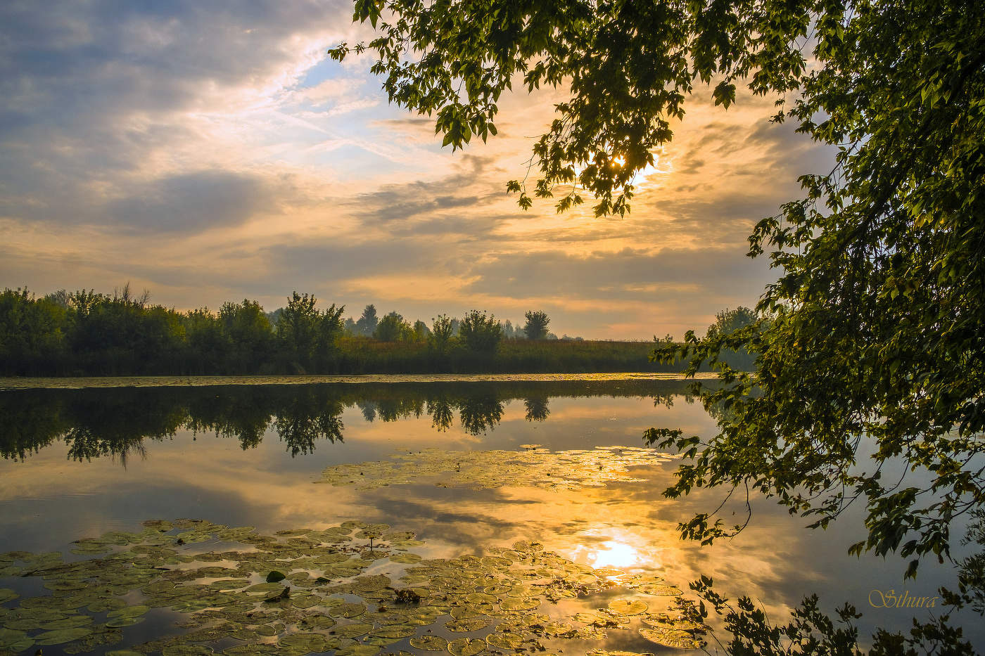 Утро на озере Студёное.
