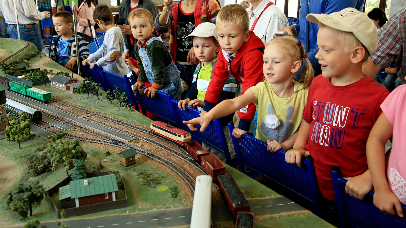 В День железнодорожника в Минске.