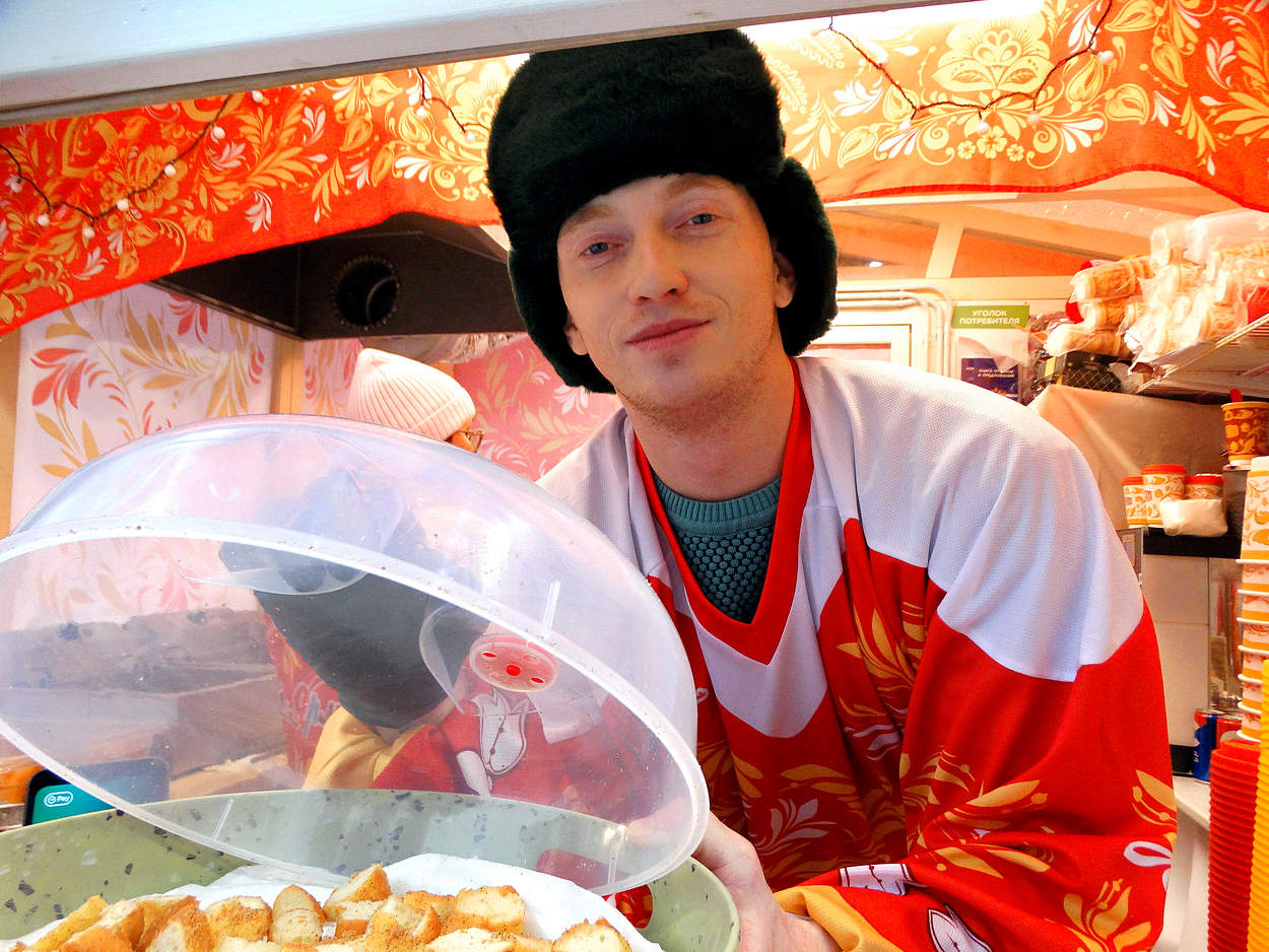 Продавец пончиков