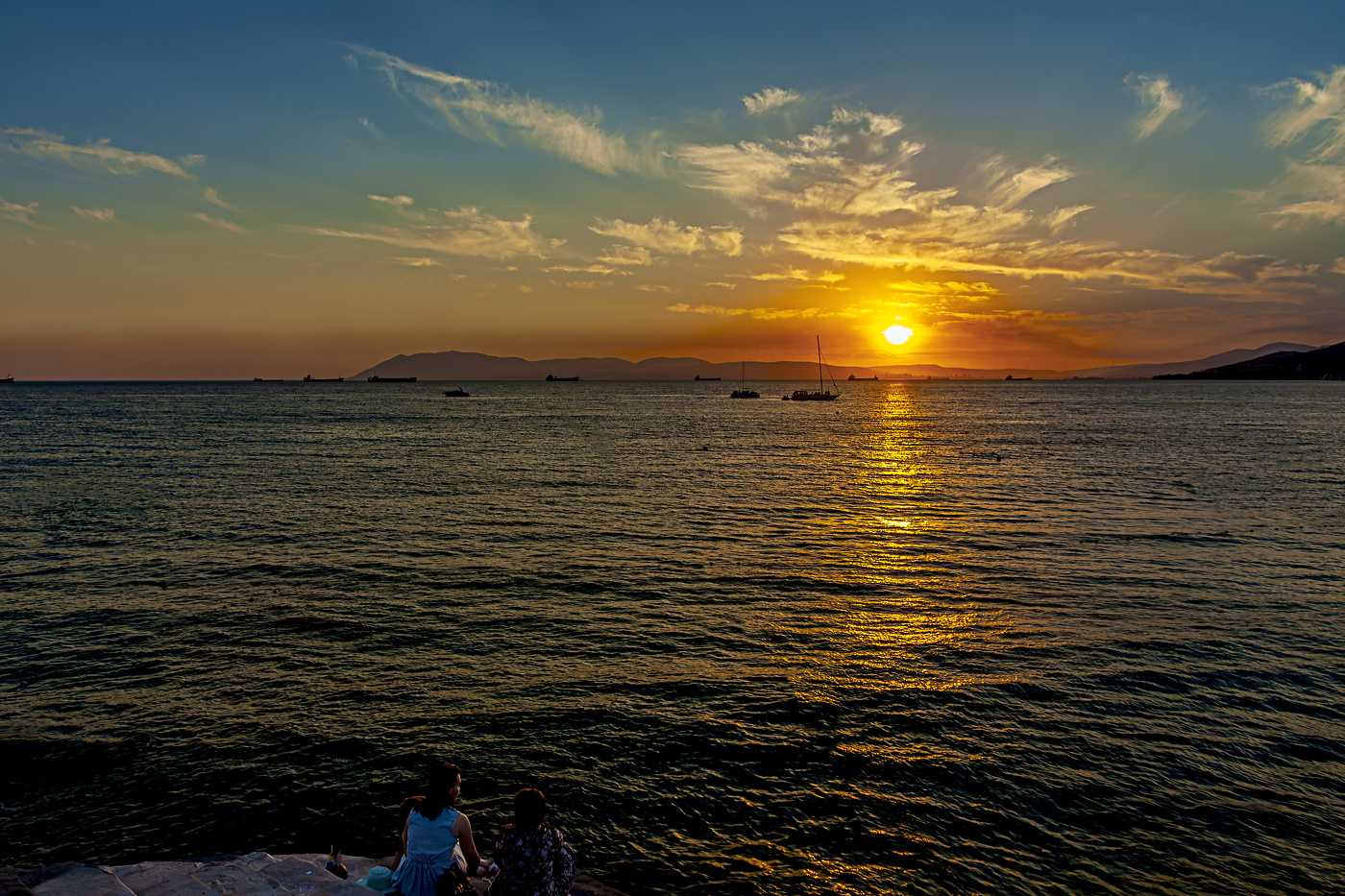 В лучах заката