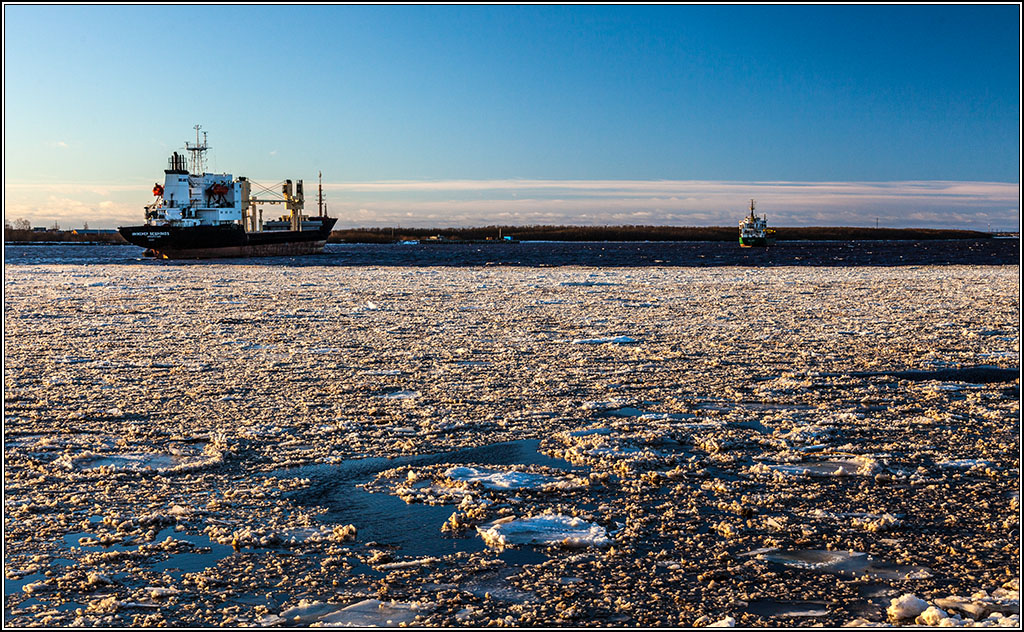 На Северной Двине.