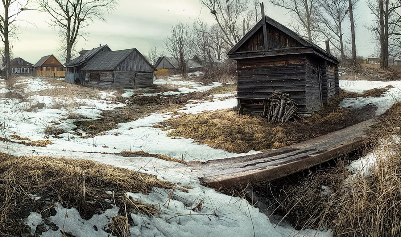 Мокрое утро.