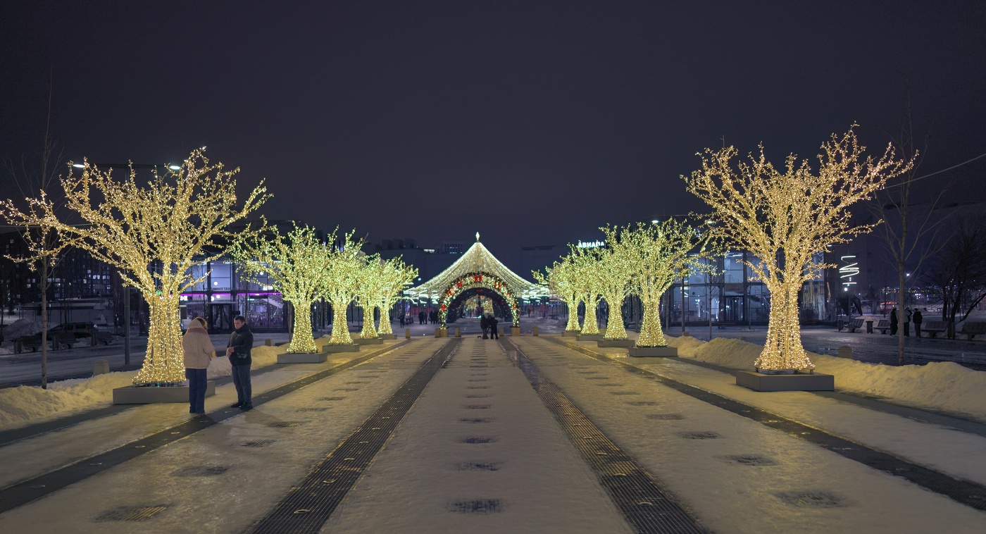 Иллюминация на Ходынке