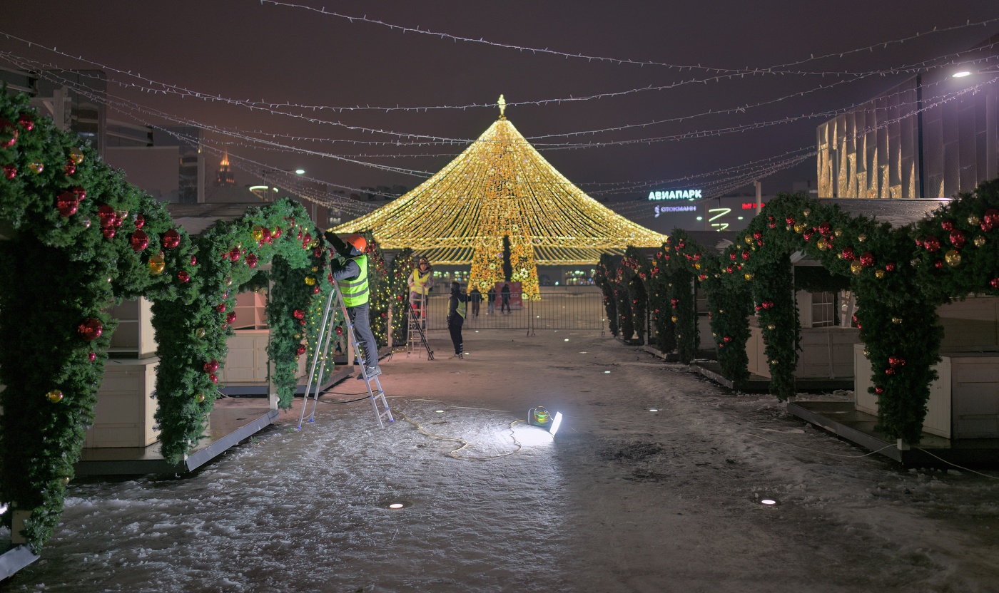 Предновогодняя Ходынка - последние приготовления