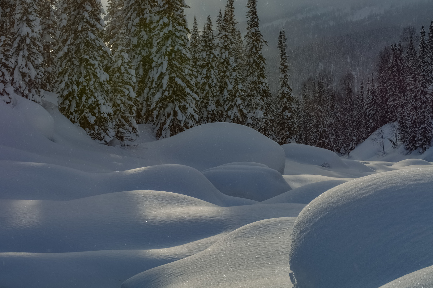 Казыр зимой