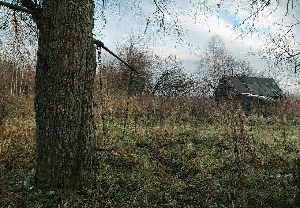 Зимние качели.