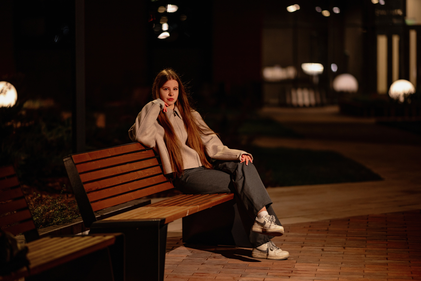 Вечером на лавочке