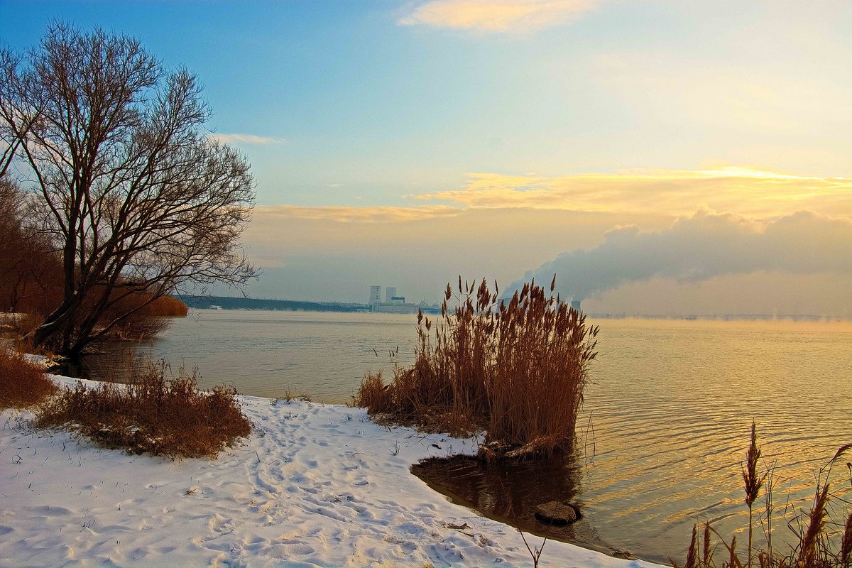 Зимний рассвет.