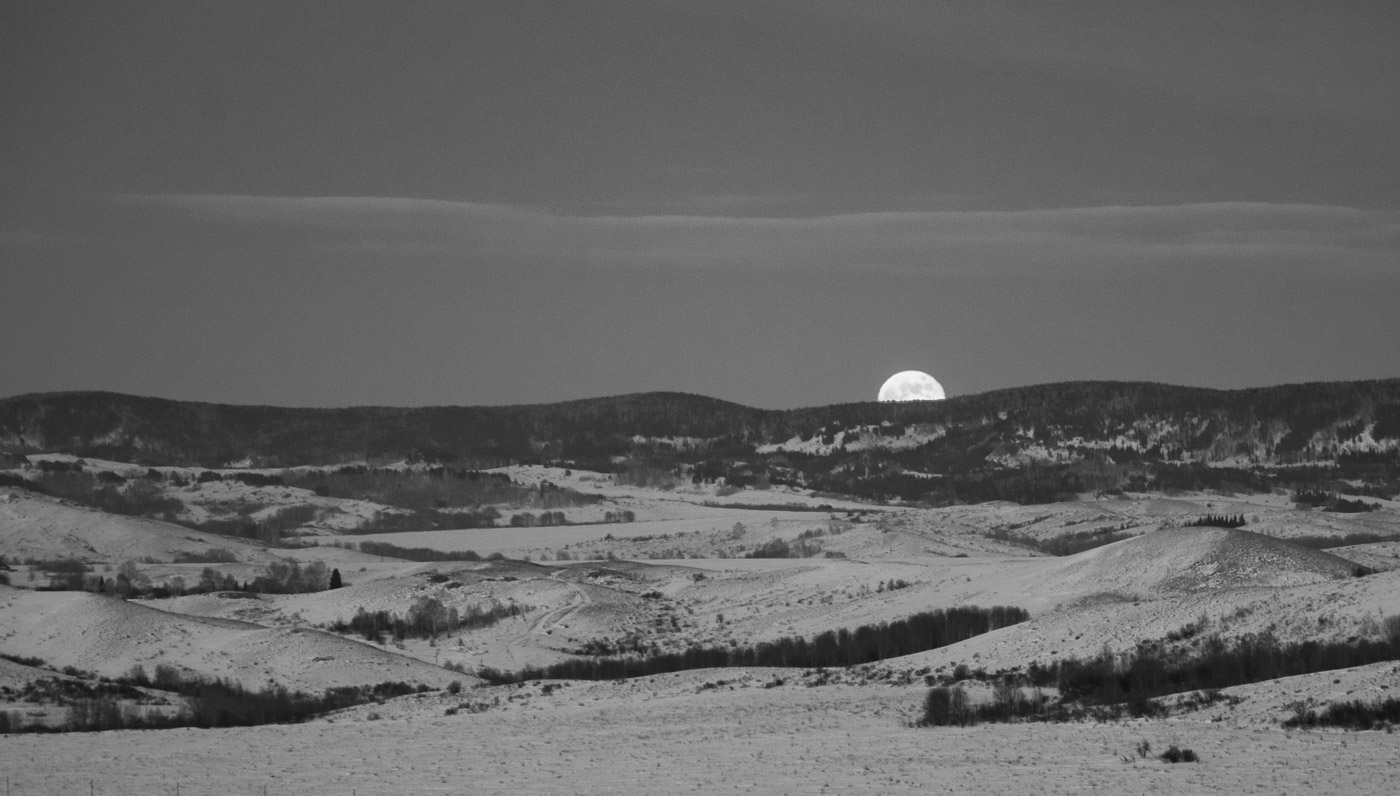 Луна над холодом явилась, Над зимним сумраком — луна.