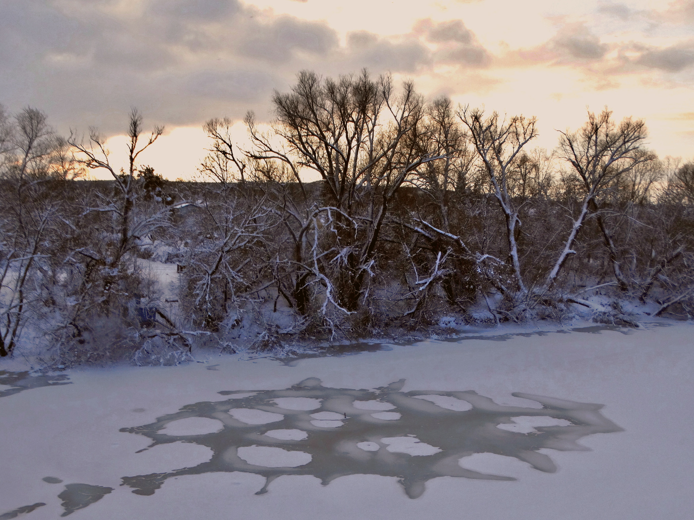 Зимний вечер на Оке