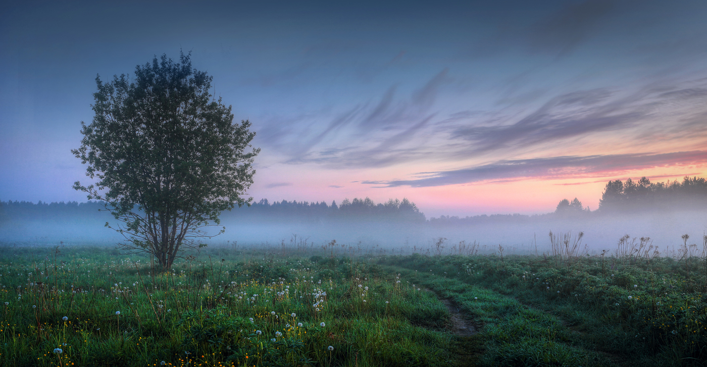 На рассвете..