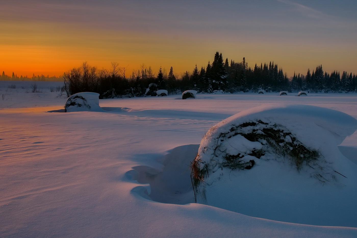 *Морозный вечер.**