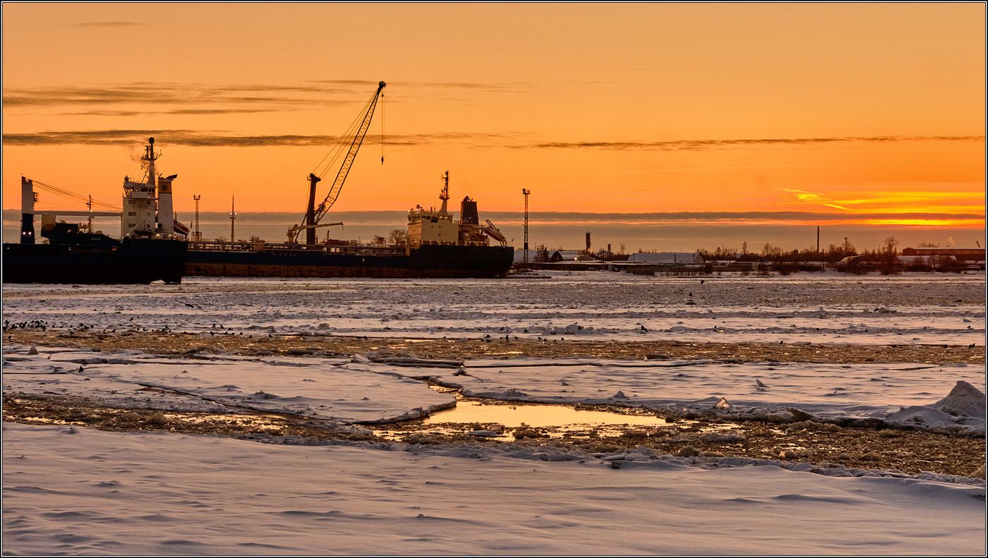 Январь на Северной Двине.