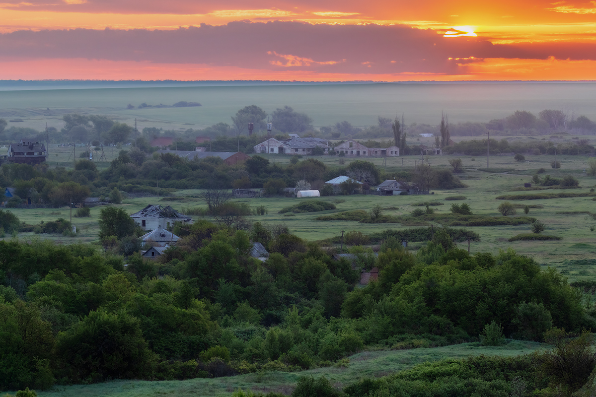 Утро в хуторе Первомайский
