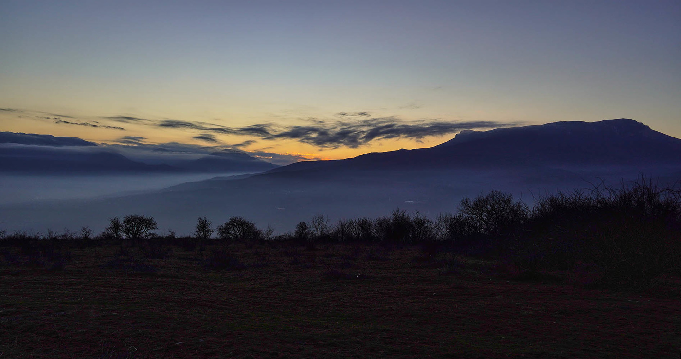 Вечер в горах