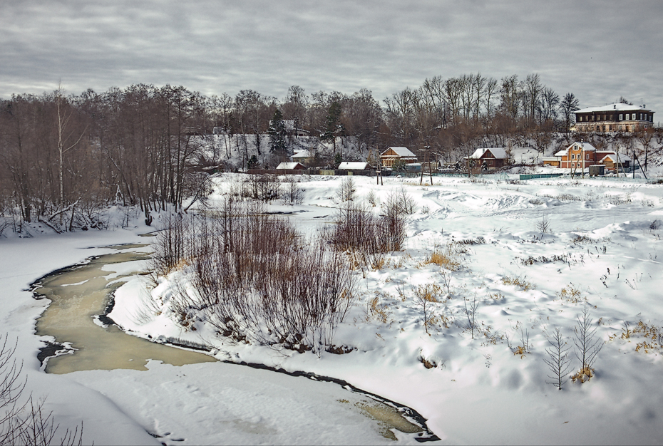Зимним вечером на р.Линде.