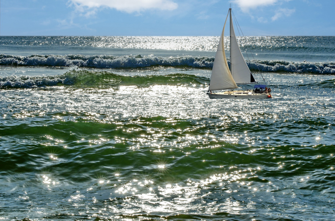 Утро в море.