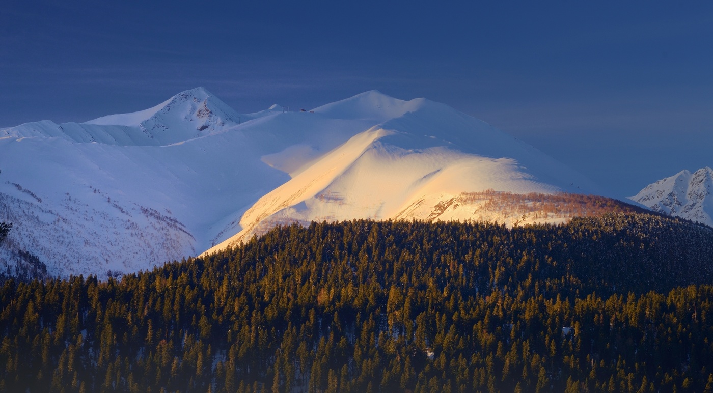 Рассвет в горах Кавказа
