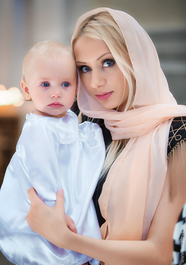 После крещения.