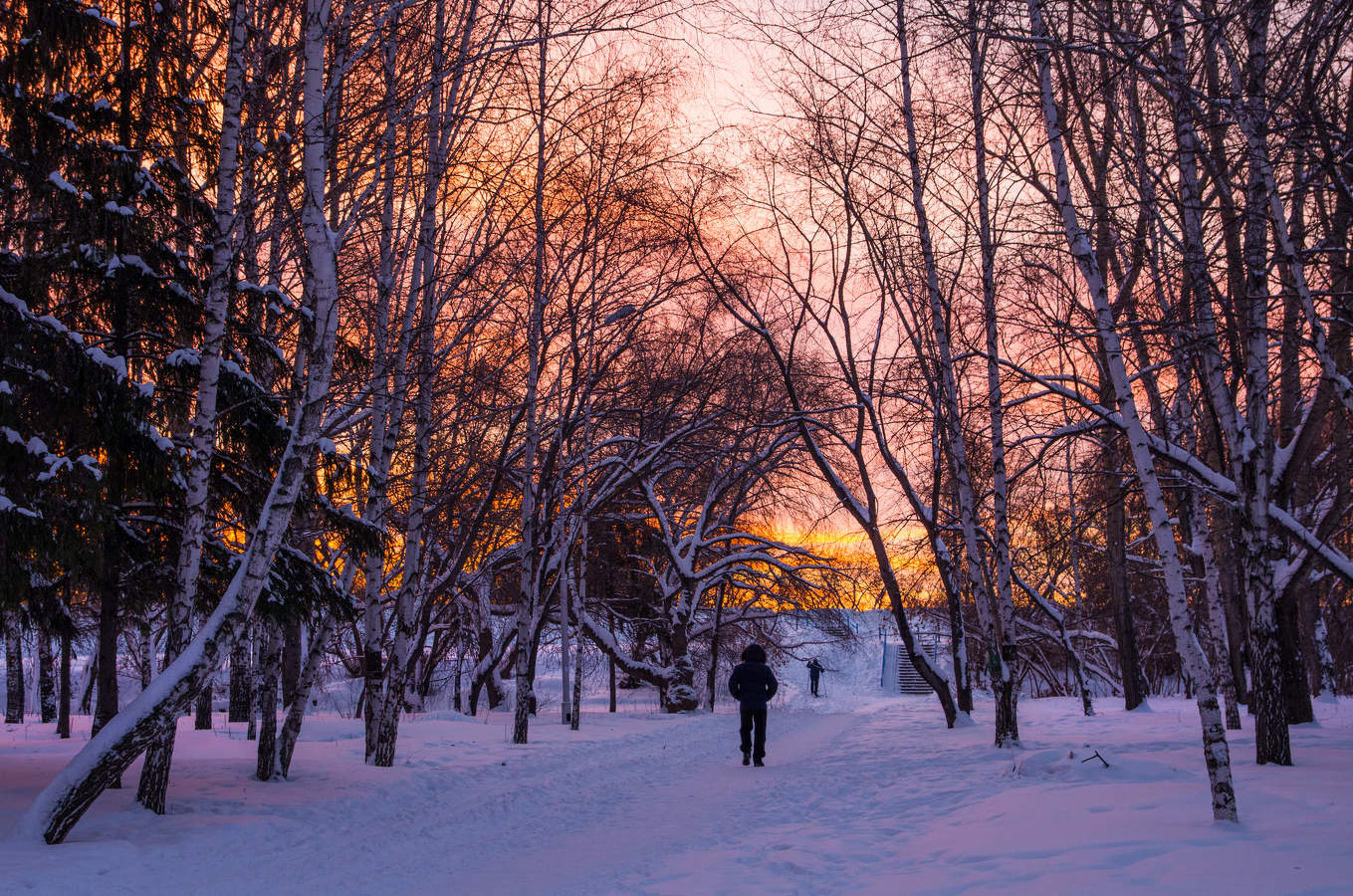 морозным утром
