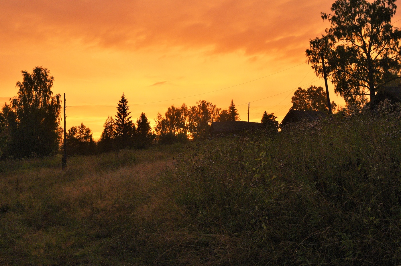 Поздний вечер ...