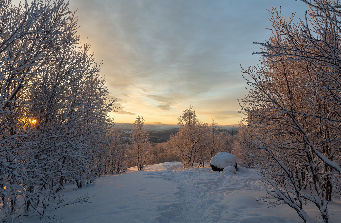 зимнее солнце
