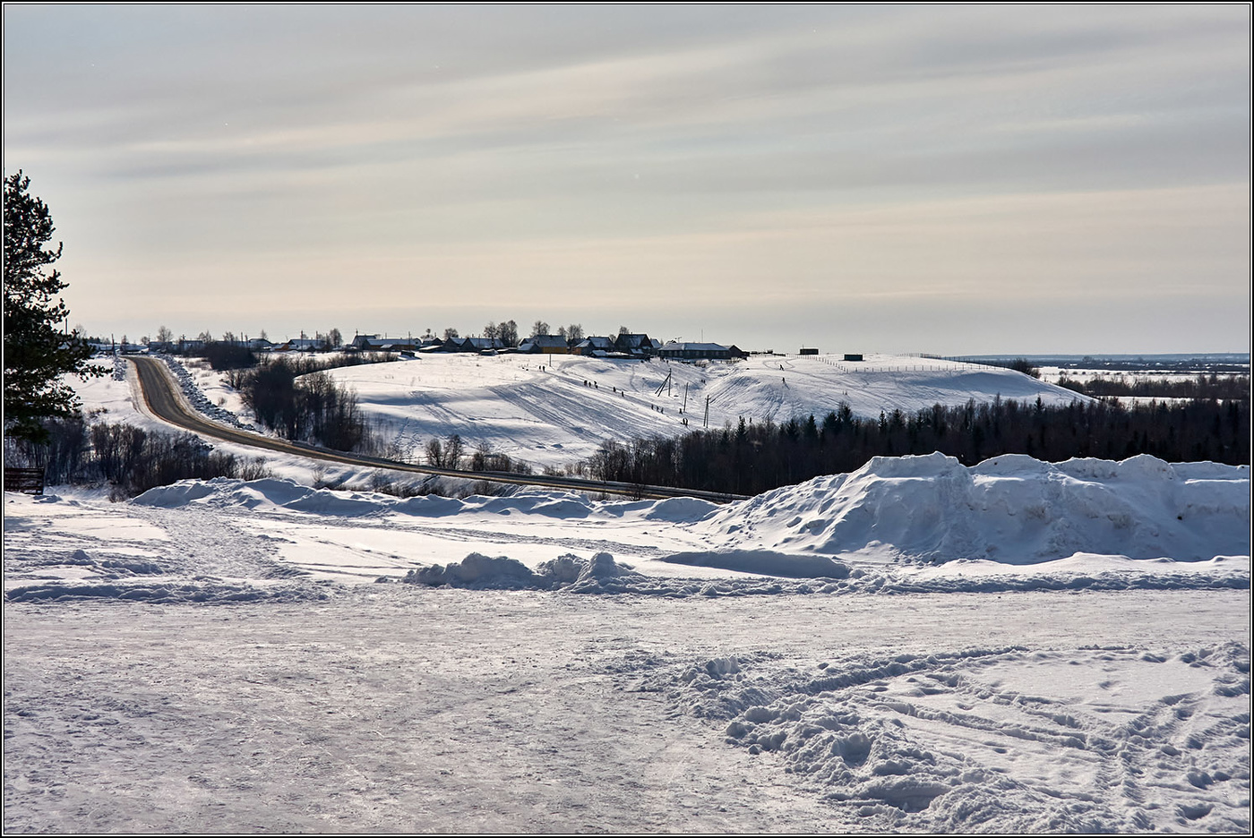 Март в окрестностях Архангельска.